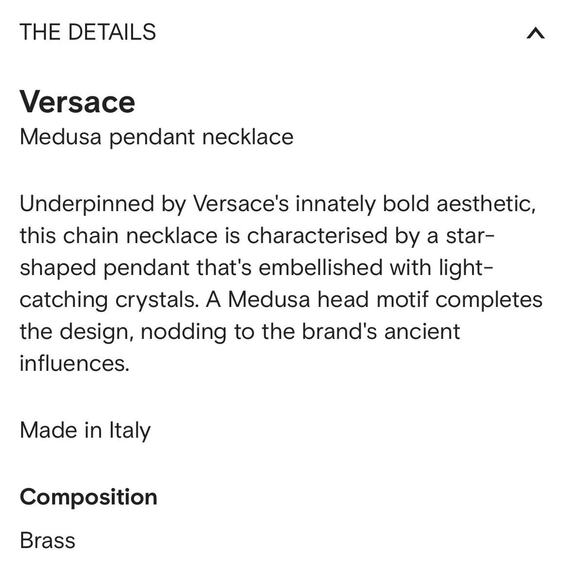 NIB Versace Star Galaxy Gold Medusa Crystal Pendant Necklace $595 - Picture 16 of 16